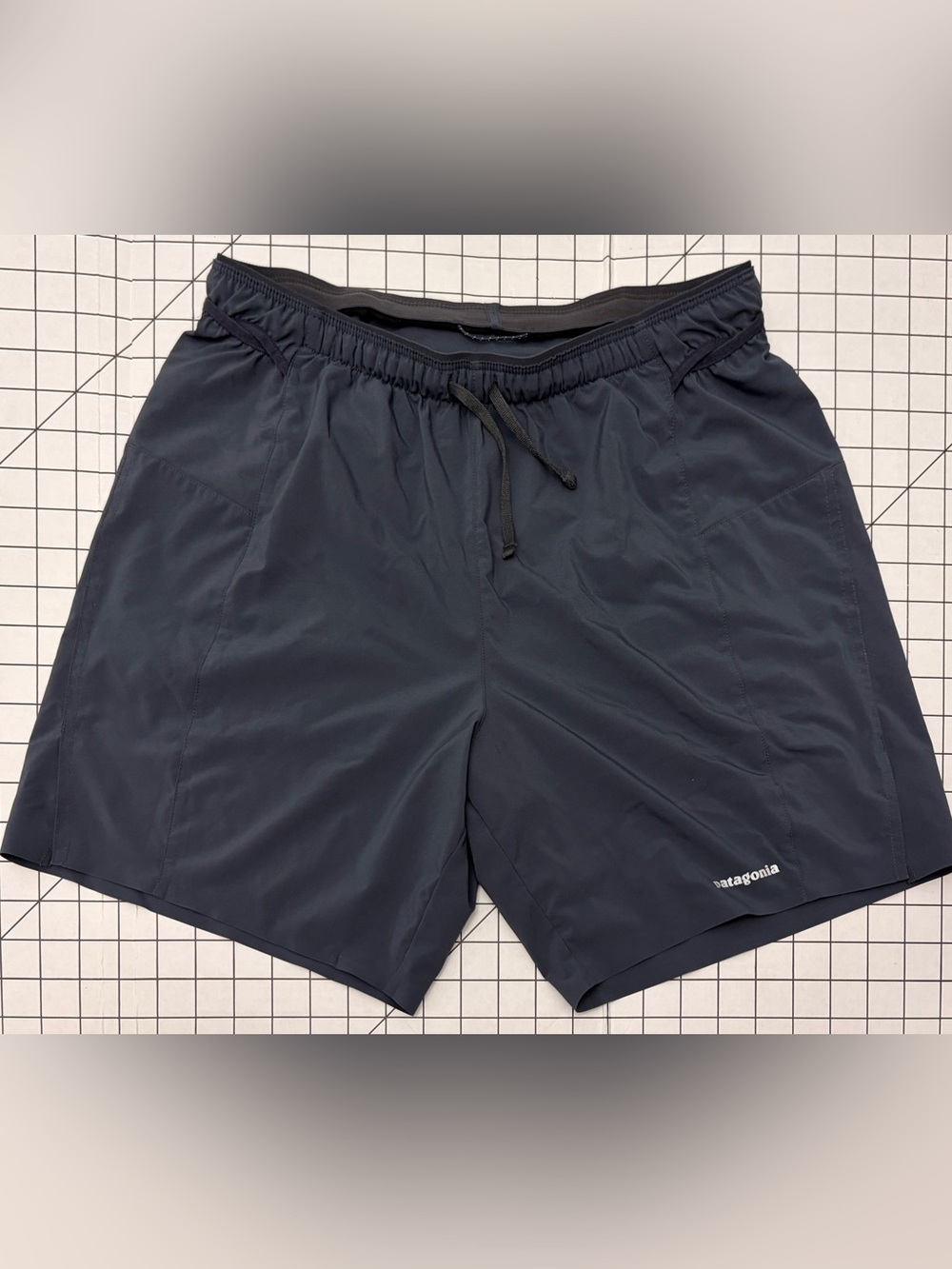 Patagonia Men’s Navy Running Athletic Shorts Size Unknown Approx 32-33 Waist